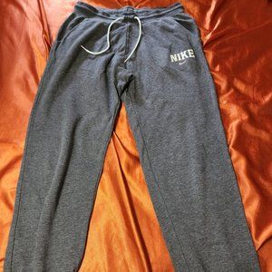 Grey and Pink Women's Nike Joggers - Small